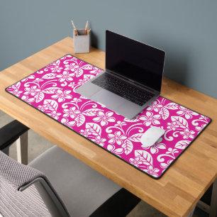 ISLAND PLUMERIA (HOT PINK) DESK MAT