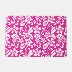 ISLAND PLUMERIA (HOT PINK) DOORMAT