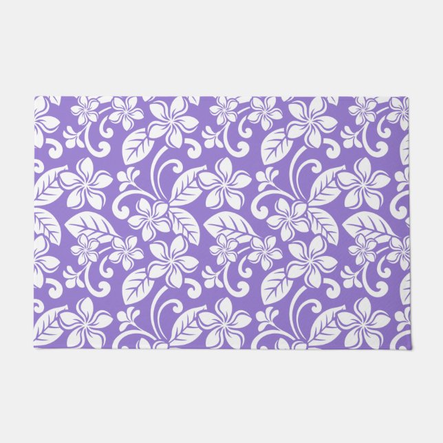 ISLAND PLUMERIA (LAVENDER) DOORMAT (Front)