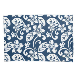 ISLAND PLUMERIA (NAVY BLUE) PILLOWCASE