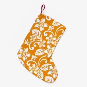 ISLAND PLUMERIA (ORANGE) SMALL CHRISTMAS STOCKING