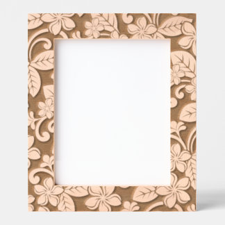 ISLAND PLUMERIA PATTERN ETCHED FRAMES