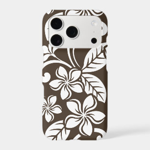 ISLAND PLUMERIA PATTERN IN COFFEE BROWN