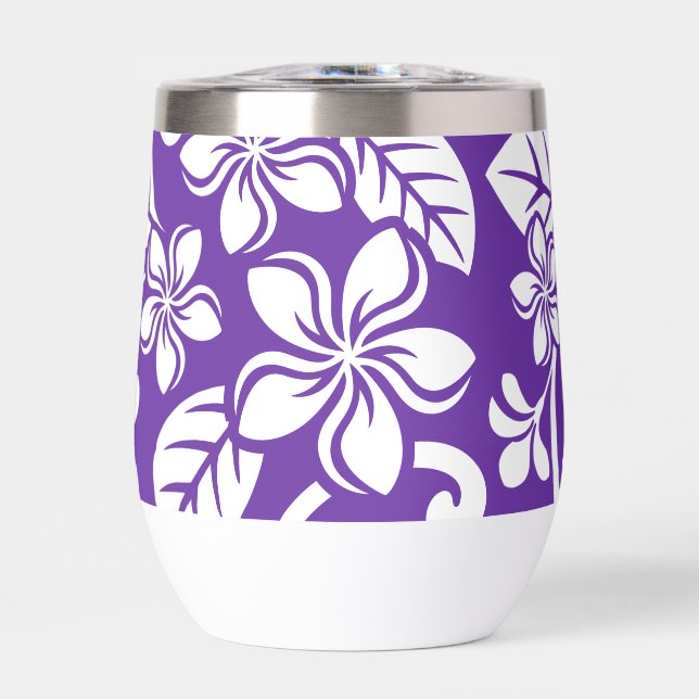 ISLAND PLUMERIA PATTERN IN PURPLE (Front)