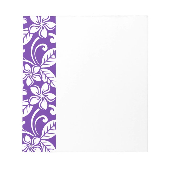ISLAND PLUMERIA (PURPLE) NOTEPAD (Front)