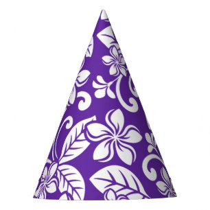 ISLAND PLUMERIA (PURPLE) PARTY HAT