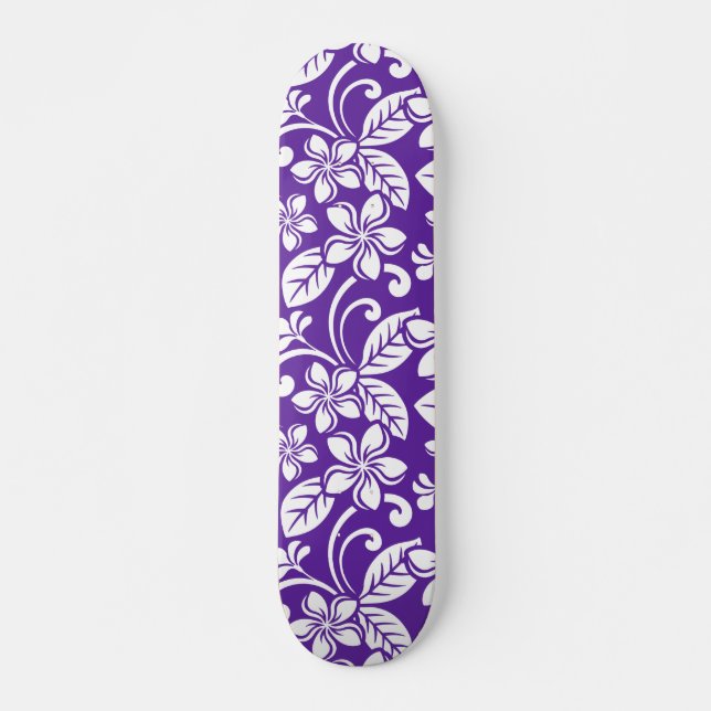 ISLAND PLUMERIA (PURPLE) SKATEBOARD (Front)