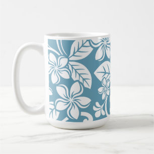 ISLAND PLUMERIA (SLATE BLUE) COFFEE MUG