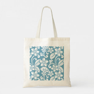 ISLAND PLUMERIA (SLATE BLUE) TOTE BAG