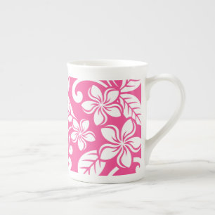 ISLAND PLUMERIA (WATERMELON PINK) BONE CHINA MUG