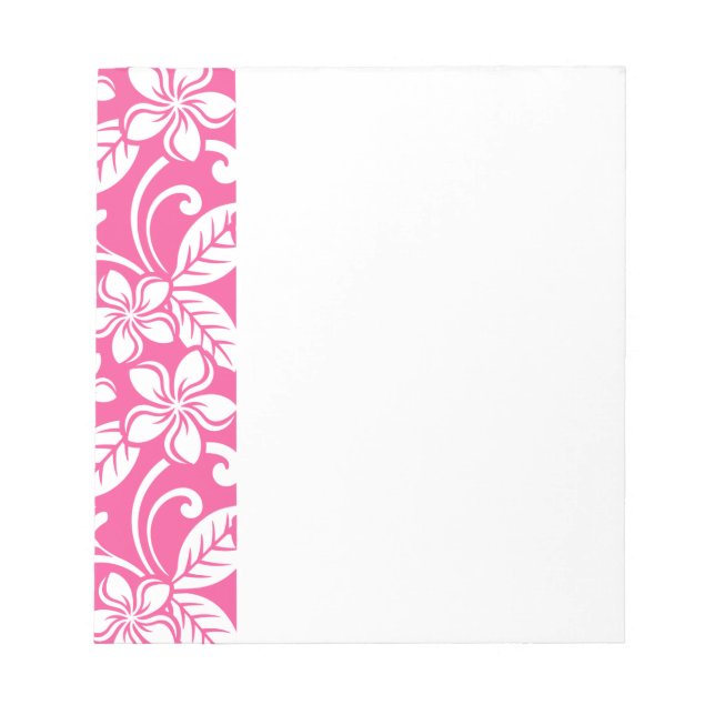 ISLAND PLUMERIA (WATERMELON PINK) NOTEPAD (Front)