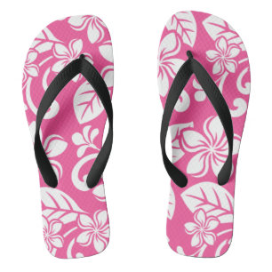 ISLAND PLUMERIA (WATERMELON PINK) THONGS