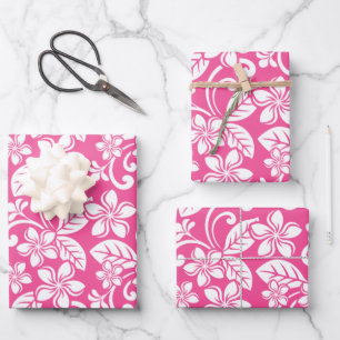 ISLAND PLUMERIA (WATERMELON PINK) WRAPPING PAPER S