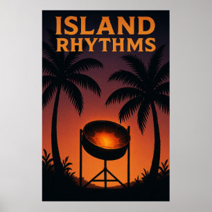 Island Rhythmsoster 41, Island Rhythms, Vintage Poster