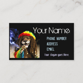 Island style business card, Rasta lion Business Ca Business Card