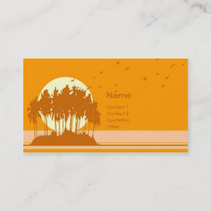 Island Sunset (2) Business Card