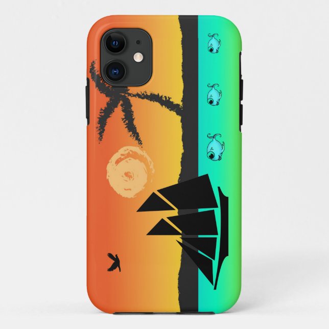 Island Sunset Case-Mate iPhone Case (Back)