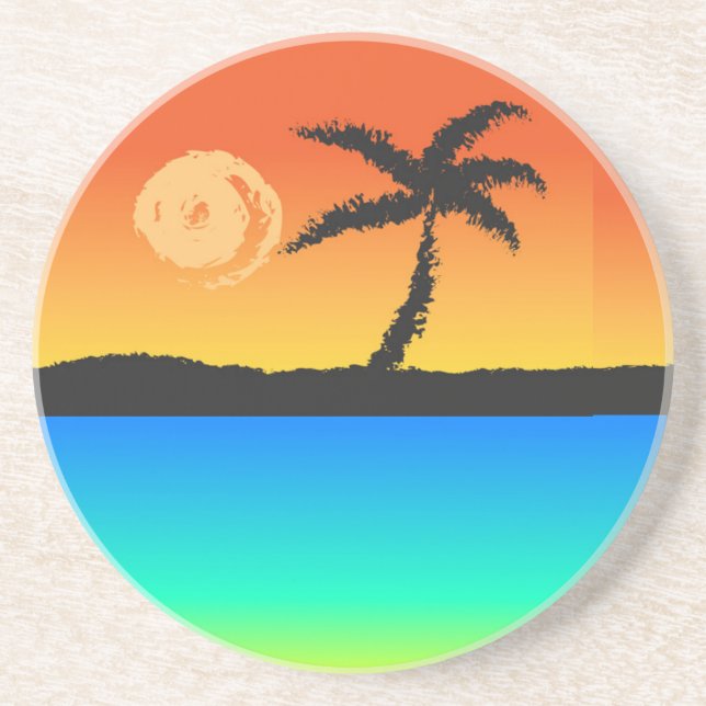 Island Sunset Coaster (Front)