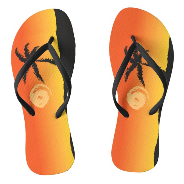Island Sunset Flip Flops (Footbed)