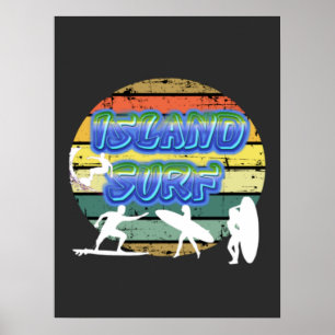 Island Surfers Poster