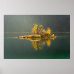 ISLAND SURROUNDED BY WATER POSTER