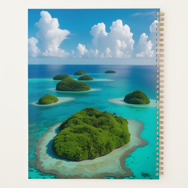 "Island Thoughts: Tropical Archipelago  Planner (Back)