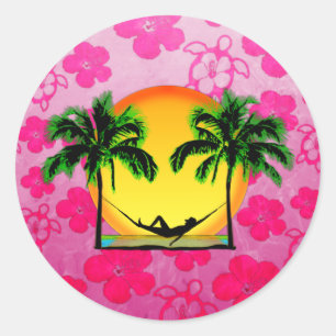 Island Time Classic Round Sticker