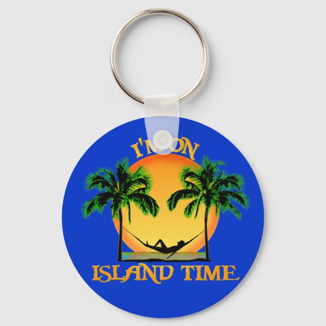 Island Time Key Ring (Front)