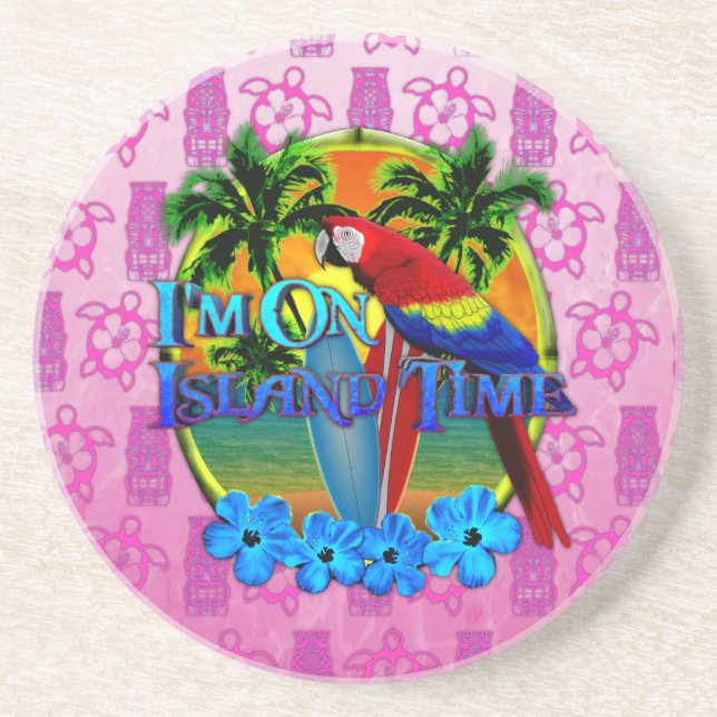 Island Time Sunset Coaster (Front)