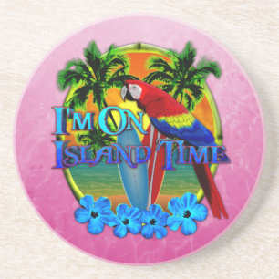 Island Time Sunset Coaster