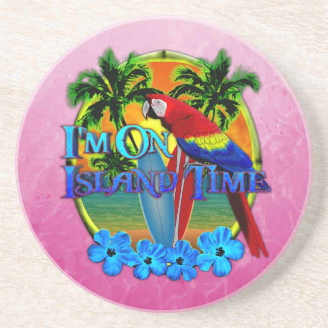 Island Time Sunset Coaster (Front)