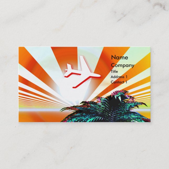 Island Travel Business Card (Front)