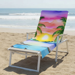 Island Tropical Beach Sunset Towel
