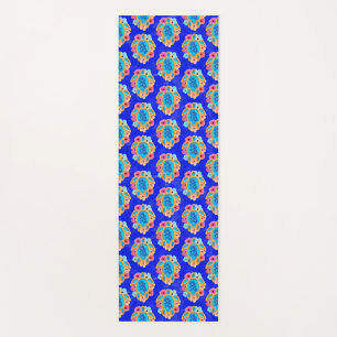 Island Tropical Sea Turtles Floral Yoga Mat