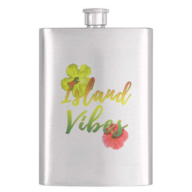 Island Vibes Hip Flask (Front)