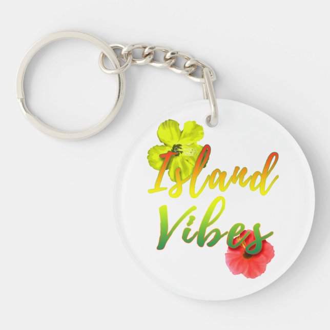 Island Vibes Key Ring (Front)