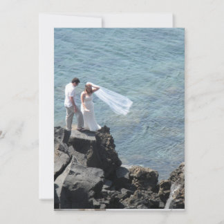 island wedding thank you card