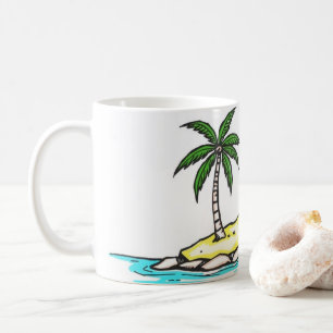 Island with Palm Trees Mug