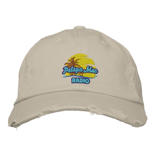 Island Worn and Weathered Embroidered Hat (Front)