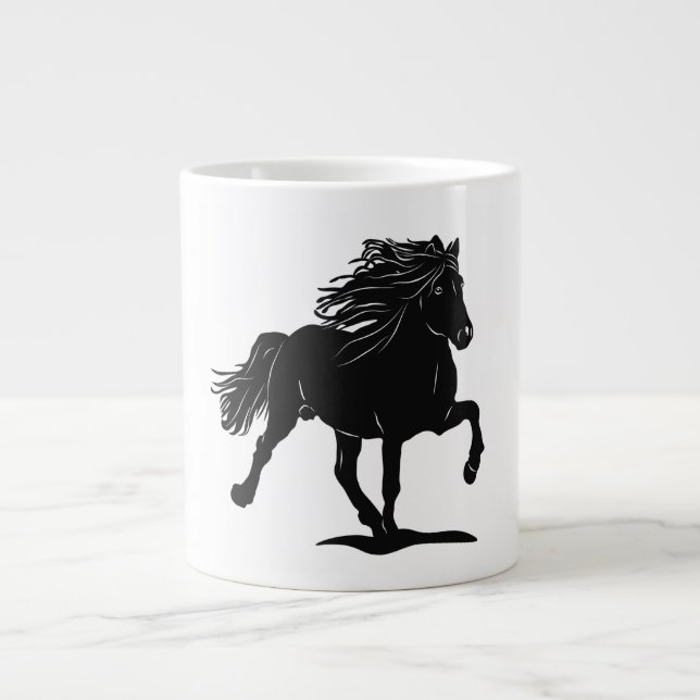 Islander in Tölt Large Coffee Mug (Front)