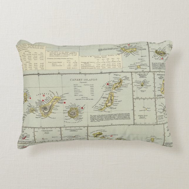 Islands, Atlantic Ocean Decorative Cushion (Front)