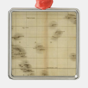 Islands in the Pacific Ocean Metal Ornament