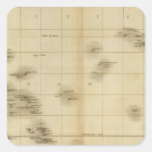 Islands in the Pacific Ocean Square Sticker