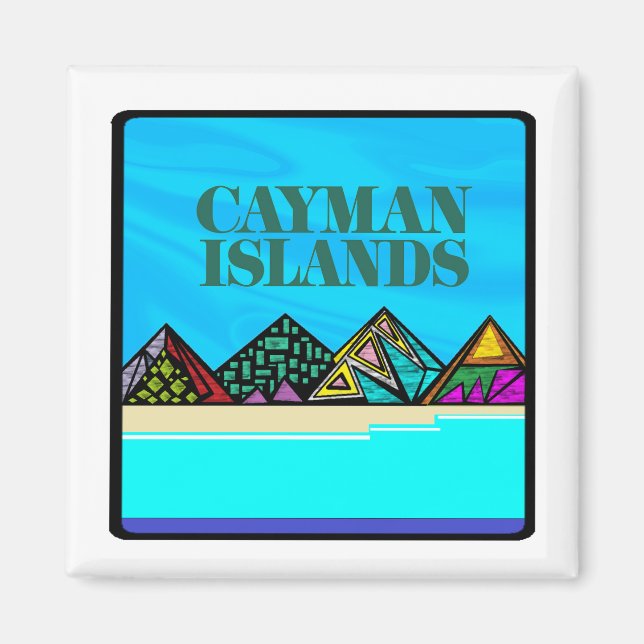 Islands love Caymans Magnet (Front)