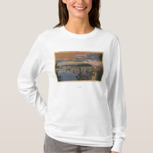 Islands of Lower Columbia River at Sunsetand T-Shirt