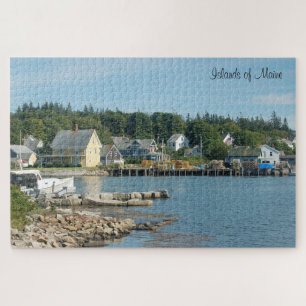 Islands of Maine Mid-Coast Harbor (1014 pieces) Jigsaw Puzzle