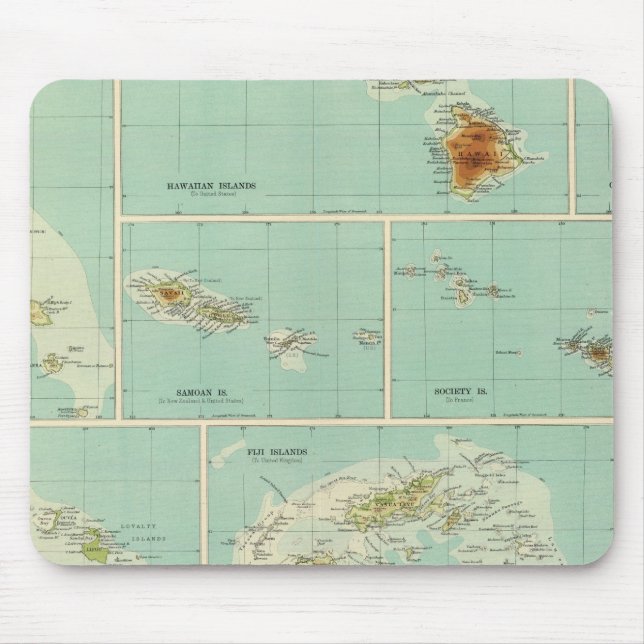 Islands of Oceania Mouse Pad (Front)