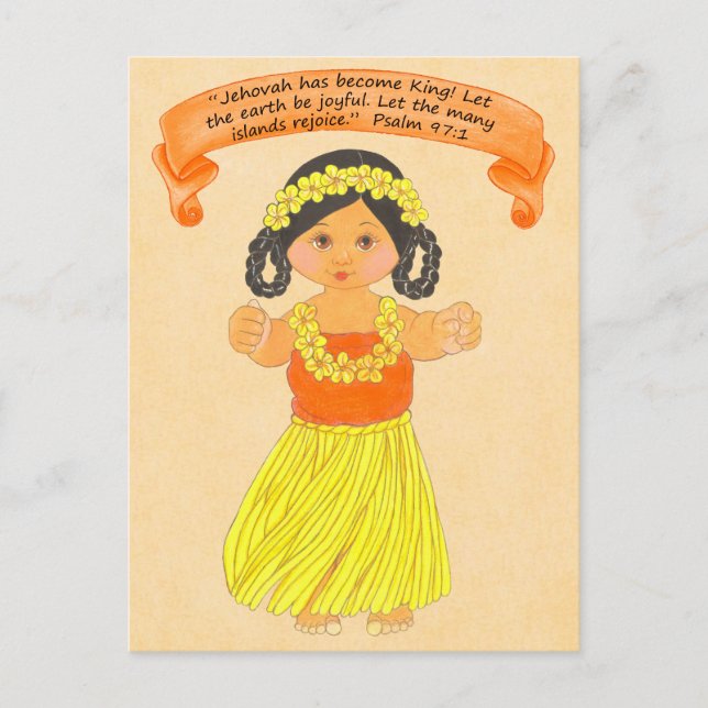 Islands Rejoice~Scripture~Print Postcard (Front)