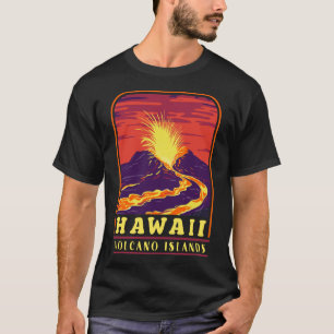Islands Vintage Souvenir Hawaii Volcano Islands T-Shirt