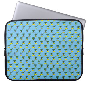 Islands with Palm Trees Pattern Design Laptop Sleeve